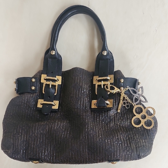 Louis Vuitton Motard Bike bag year 2007 Elegant Black Handbag with Gold Accents - Picture 4 of 10